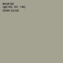 #A3A192 - Gray Olive Color Image
